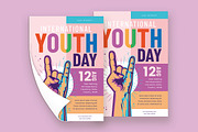 International Youth Day Flyer, a Flyer Template by Esui Studio (Thumbnail 1 of 3)