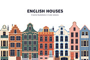 English houses set. UK architecture, an Illustration by Good Studio (Thumbnail 1 of 7)