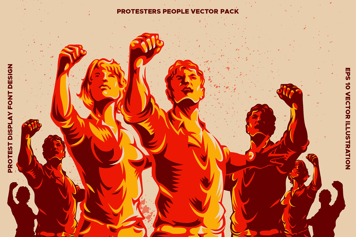 Propaganda Display Font Design, an Illustration by RMPL.std (Photo 2 of 4)