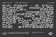 R-P Font - a Pixelated Modular Font, a Font by softulka (Thumbnail 4 of 4)
