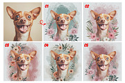 Flower Custom Watercolor Pet Art, an Action Add-On by MRI STUDIO (Thumbnail 2 of 23)