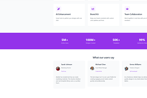 Canva Inspired Landing Page