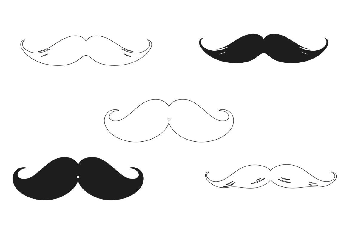 Hipster Moustaches Set 1 Procreate, a Brush Add-On by Disasterology Ink (Photo 8 of 10)