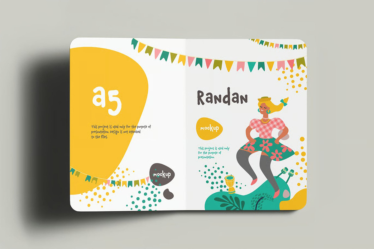 A5 Childrens Book Mock-up, a Product Mockup by zippypixelstudio (Photo 6 of 10)