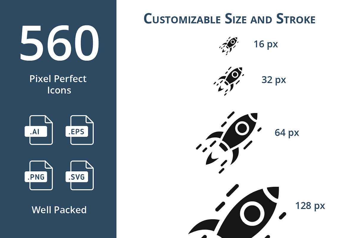 560 Solid Icons, a Solid Icon by Maxim Cherednichenko (Photo 2 of 7)