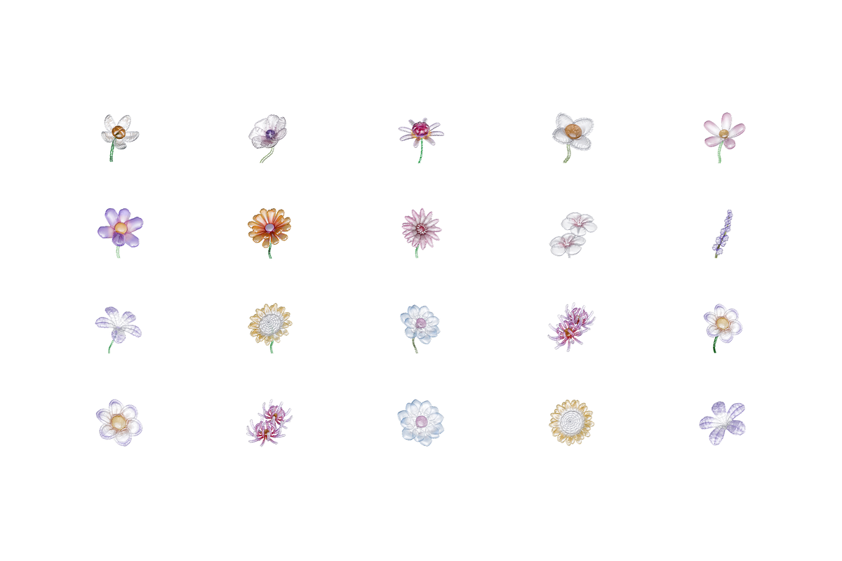 3D Plastic Flowers Illustration, an Object Graphic by Illustrava (Photo 3 of 7)