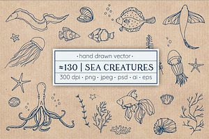 500 Hand Drawn Elements -Bundle-