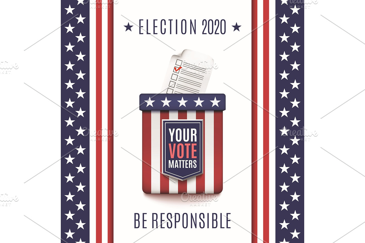 American Election 2020 background, a Texture Graphic by Aleksandrs