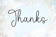 Winter Birthday | Script Font, a Handwritten Font by Scratchones (Thumbnail 9 of 9)