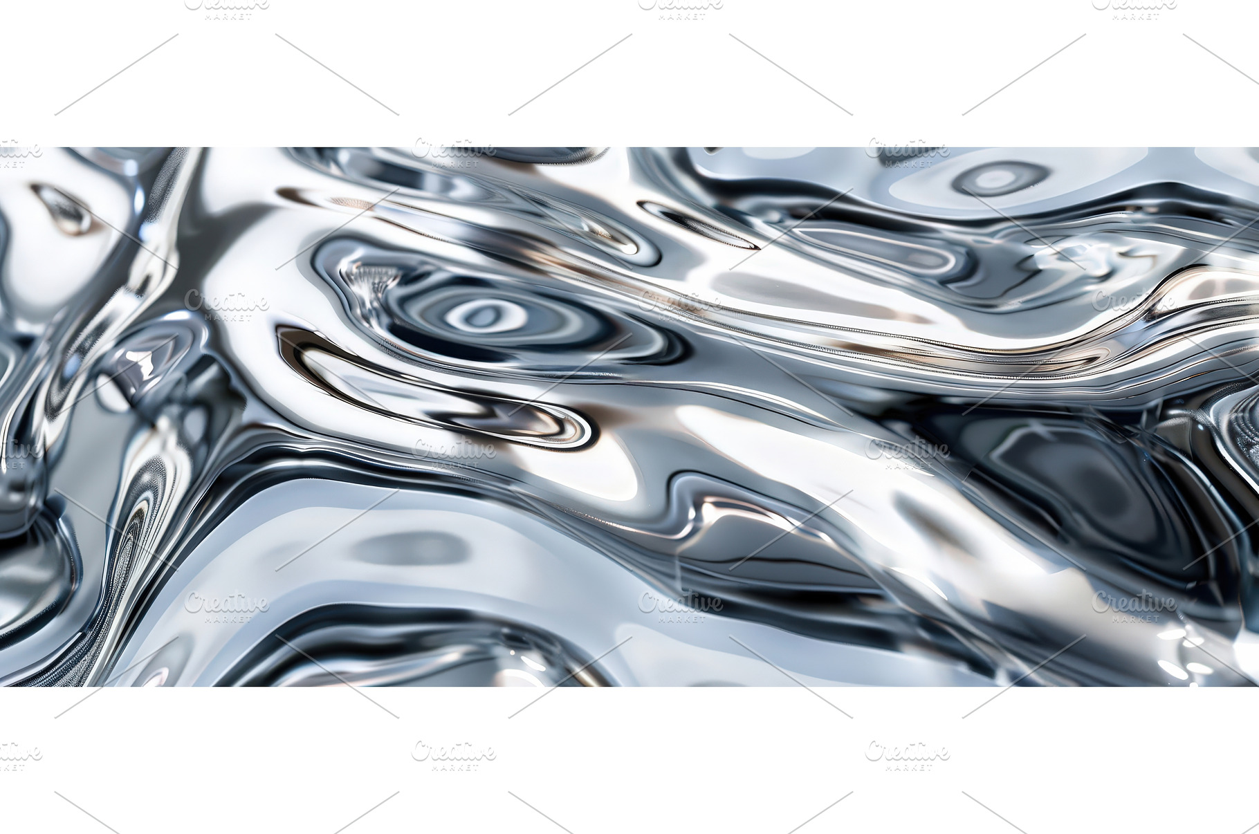 Liquid Chrome Abstract Metallic, an Abstract Photo by piter.goskov