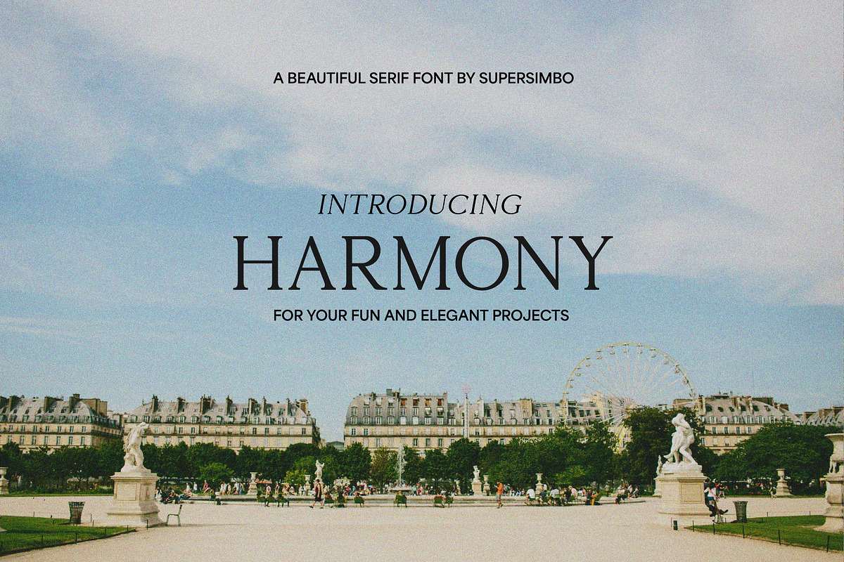 Harmony | Serif Font, a Font by Supersimbo © (Photo 1 of 9)