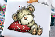 Whimsical Valentine Teddy Bear PNG, an Illustration by Craft Nest (Thumbnail 7 of 11)