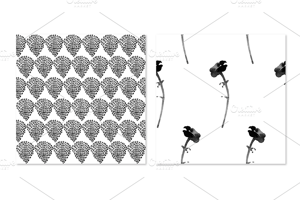 INK DREAMS: BLACK & WHITE PATTERNS, a Pattern Graphic by HANNA V (Photo 6 of 9)
