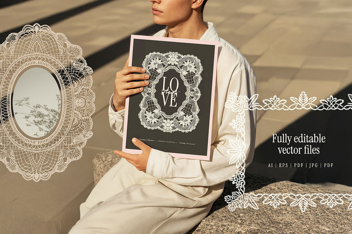 Vintage Lace | Poster Builder, an Object Graphic by KetteCreate (Photo 5 of 18)