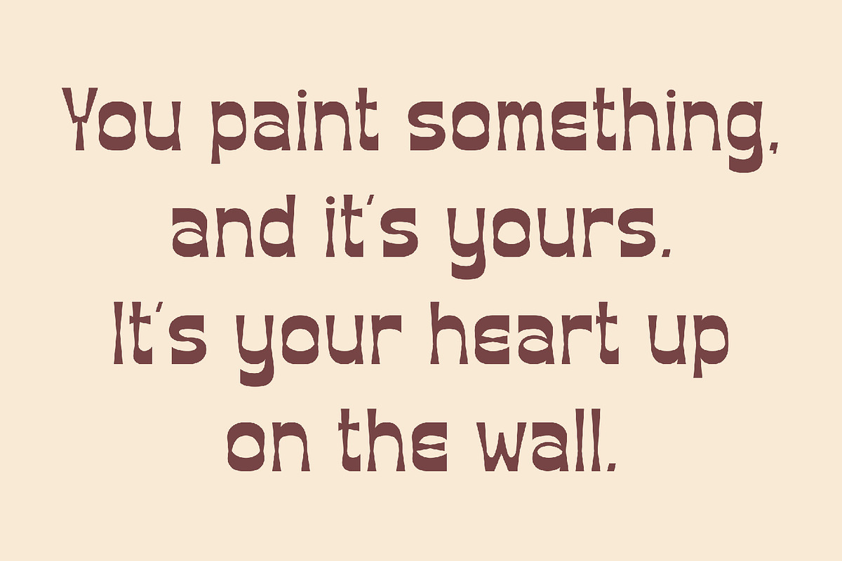 Paintage Paintage - Vintage Display, a Sans Serif Font by AQR Studio (Photo 2 of 8)