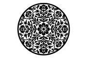 Floral Mandala Silhouette Bundle, an Object Graphic by hafijul (Thumbnail 3 of 4)