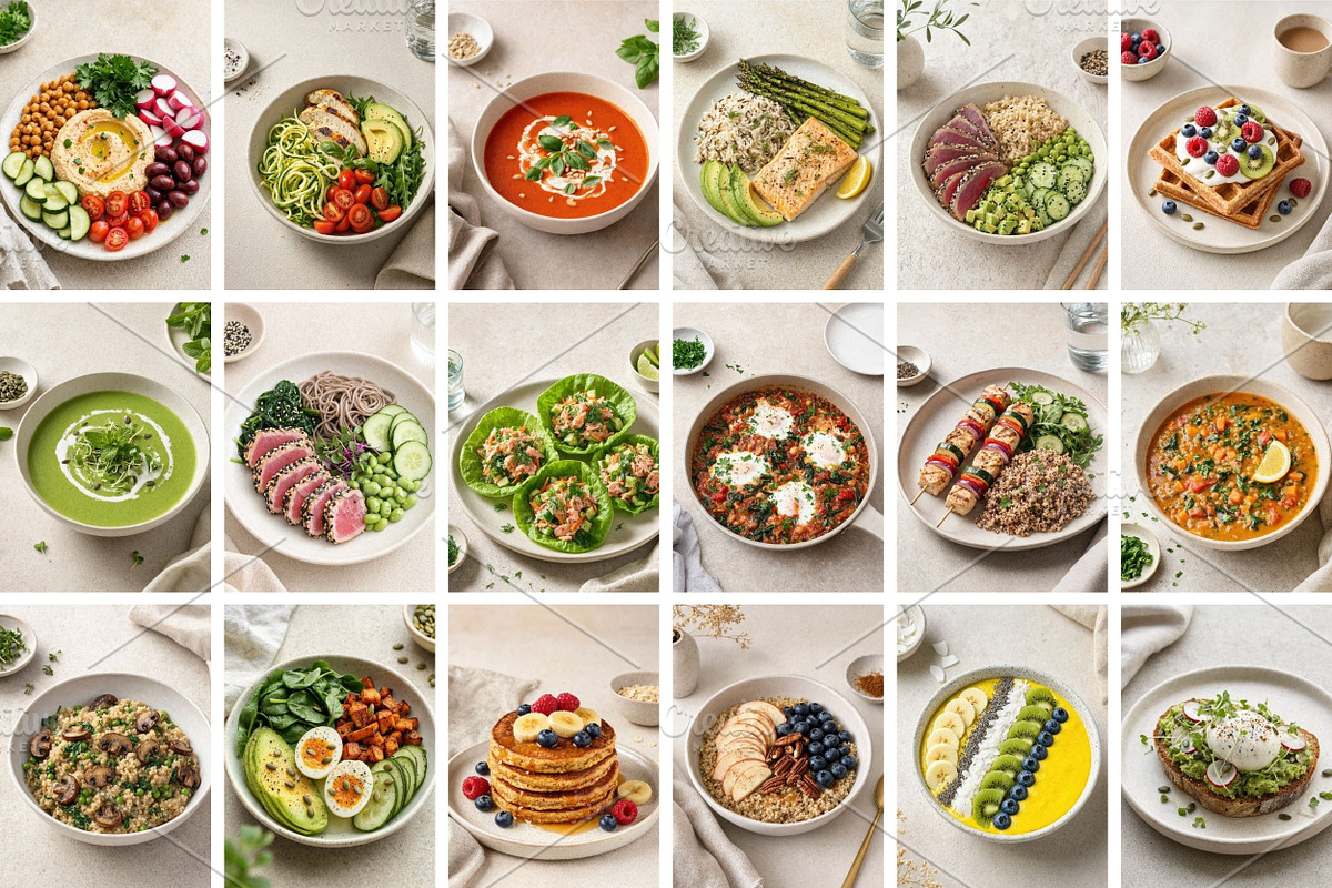 Healthy Food Stock Photos Bundle, a Food & Drink Photo by Selenique Studio (Photo 6 of 10)