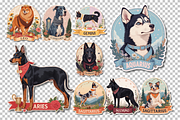 Fur & Fate Zodiac Pet Clipart 100+, an Object Graphic by Jakayla Digital Co (Thumbnail 10 of 21)