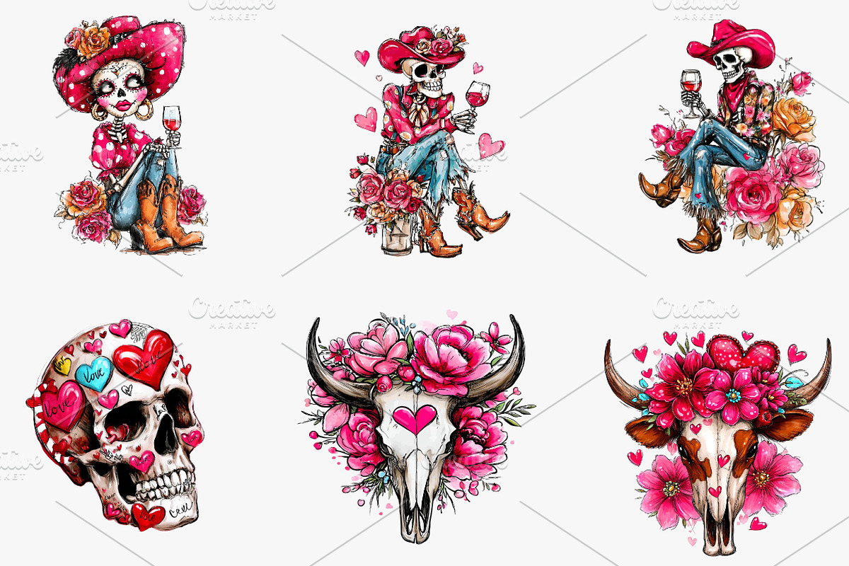 Howdy valentine's Sublimation, an Illustration by CreationArt (Photo 4 of 6)
