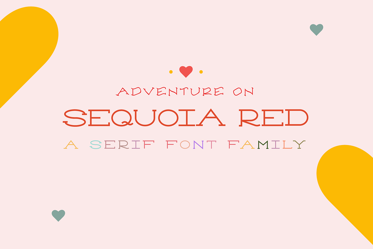 SEQUOIA RED - Font Family, a Serif Font by CandiesnPixels (Photo 1 of 10)