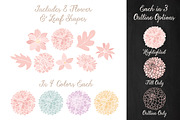 Pastel Dahlia Flowers Clipart, an Illustration by Amanda Ilkov (Thumbnail 3 of 4)