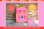 WiFi QR Code Sign - Colorful, a Card Template by SunshineStudioBoutique (Thumbnail 6 of 10)