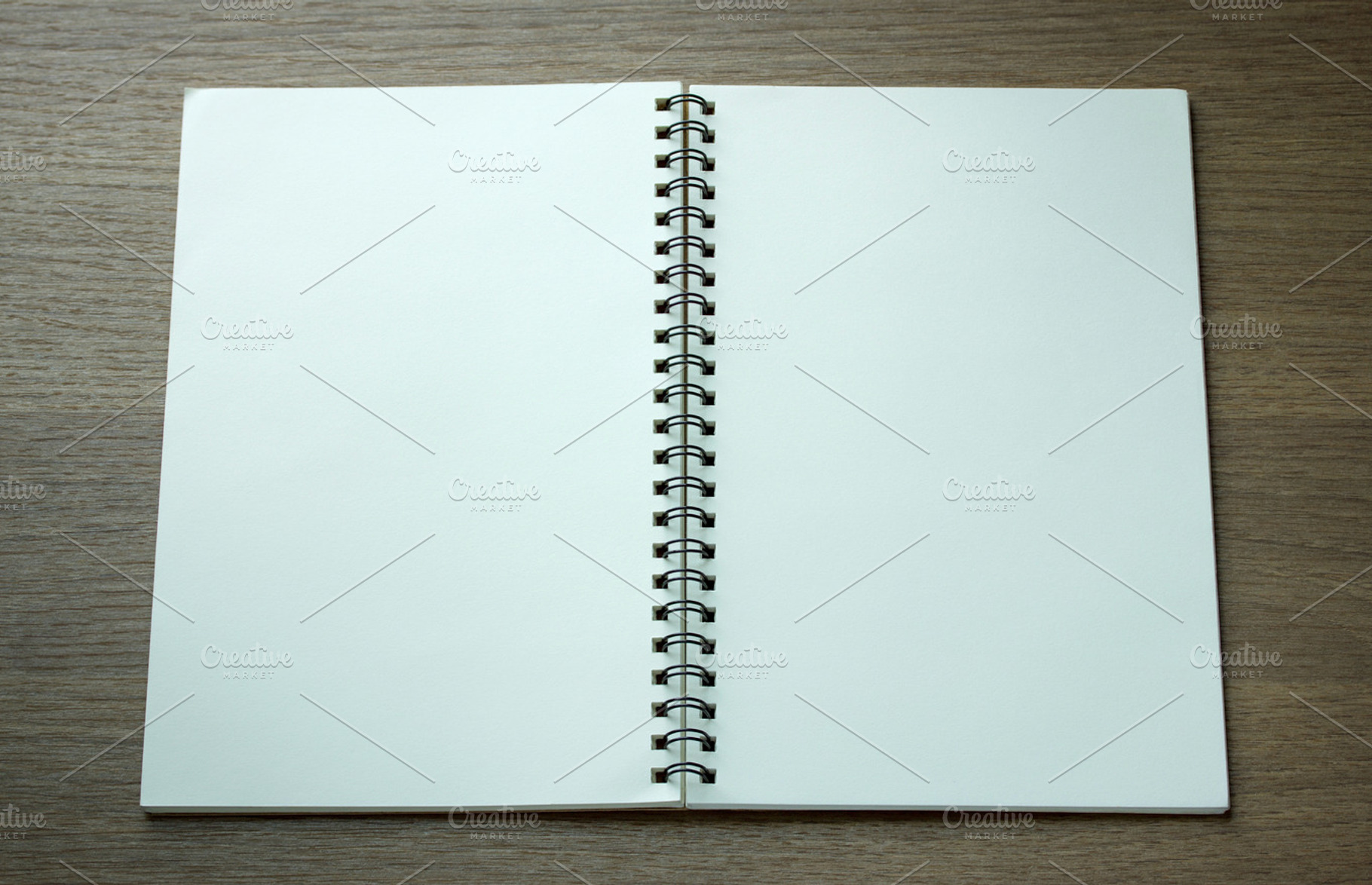 Open spiral notebook stock photo containing notebook and paper, a School & Education Photo by aopsan