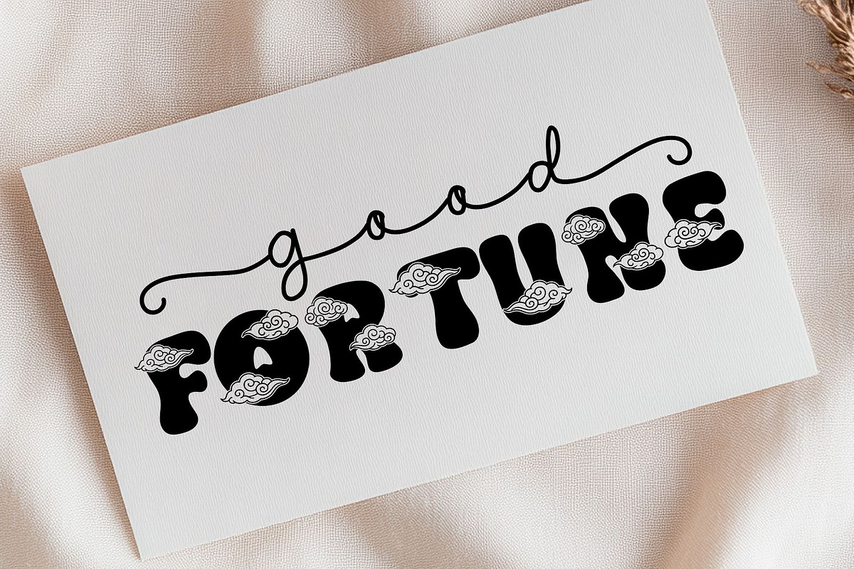Auspice Cloud - Chinese Font Duo, a Script Font by AnningArts (Photo 4 of 8)
