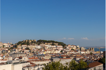 View of the houses of Lisbon on a, an Architecture Photo by Barcelona_dreams