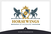 Pegasus Crest Logo Template, a Branding & Logo Template by LOGOMAGINE (Thumbnail 12 of 13)