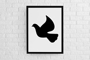 Dove Silhouette SVG, an Animal Illustration by newminddesign (Thumbnail 2 of 3)