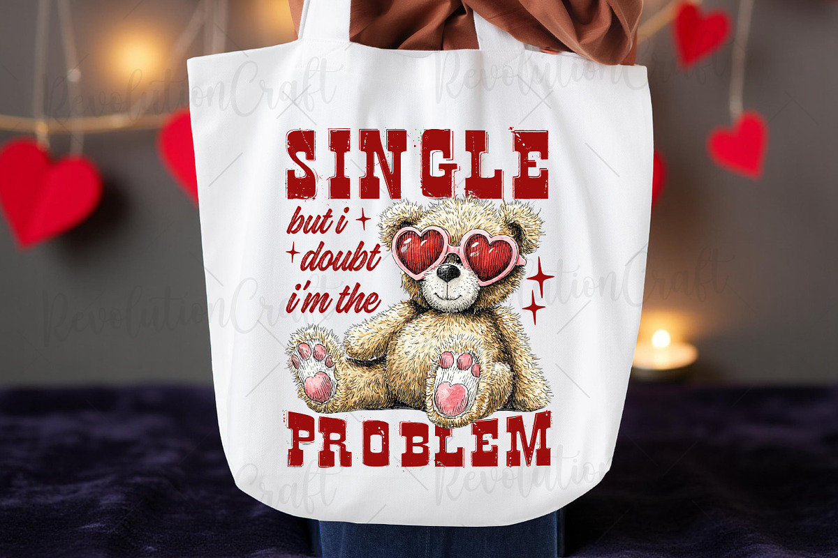 Funny Valentine's Day Teddy Bear PNG, an Illustration by OK Design (Photo 2 of 6)