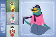 Animal Hipster 01, an Animal Illustration by Rosa Puchalt (Thumbnail 5 of 5)