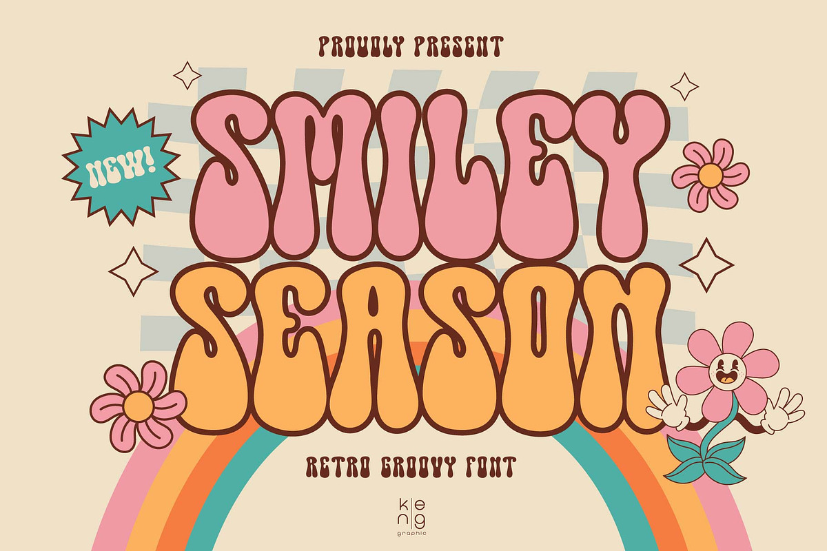 Smiley Season Font, a Handwritten Font by KengGraphic (Photo 1 of 13)