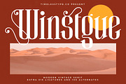 Winstgue Modern Vintage Serif, a Serif Font by timelesstype.co (Thumbnail 1 of 20)