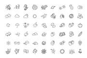 Big natural icon set, an Outline Icon by Tettygreen (Thumbnail 3 of 4)