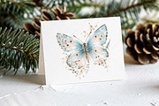 Whimsical Floral Butterfly Clipart, a Seasonal Illustration by Canvas Craft (Thumbnail 7 of 10)