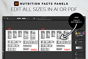 Adobe Nutrition Facts Panel Template, a Branding & Logo Template by Bdemm Studio (Thumbnail 3 of 7)
