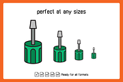 Handy Tools and Equipment Icons Set, an Icon by Designfour (Thumbnail 2 of 5)
