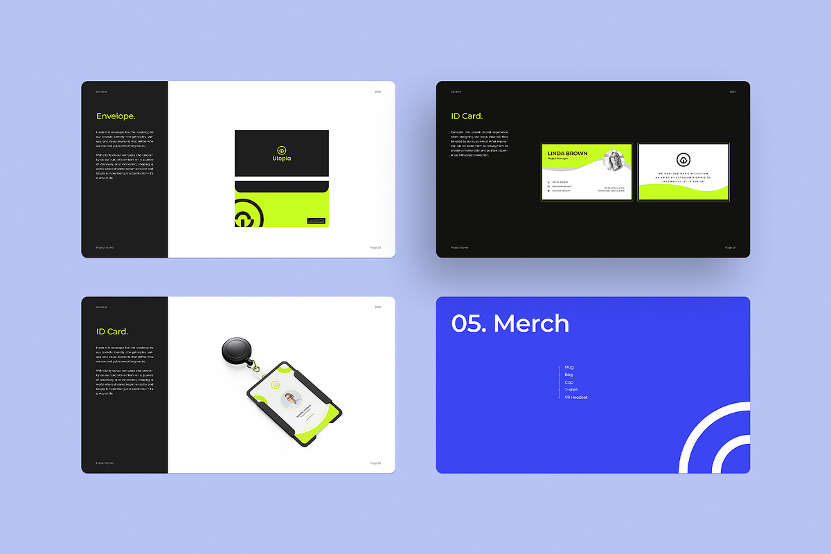 Utopia V2| Brand Guidelines Template, a Branding & Logo Template by graphypix (Photo 9 of 20)