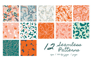 Organic Forms Patterns ArtBoards