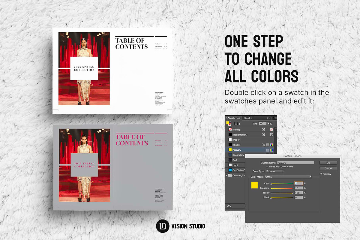 Fashion Lookbook Canva InDesign, a Brochure Template by ID Vision Studio (Photo 13 of 16)
