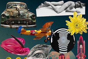 Psychedelic Vintage Collage Creator