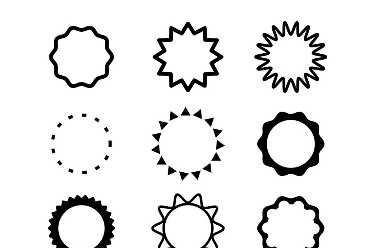 12 Black Circle Graphics, a Graphic by The Digital Download Shop (Photo 2 of 2)