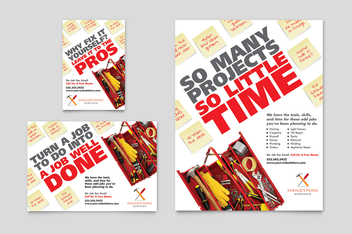 Handyman Flyer Template, a Flyer Template by StockLayouts (Photo 3 of 3)
