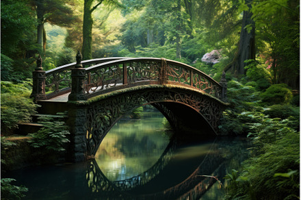 Mystical Oriental forest bridge, a Nature Photo by Ylivdesign