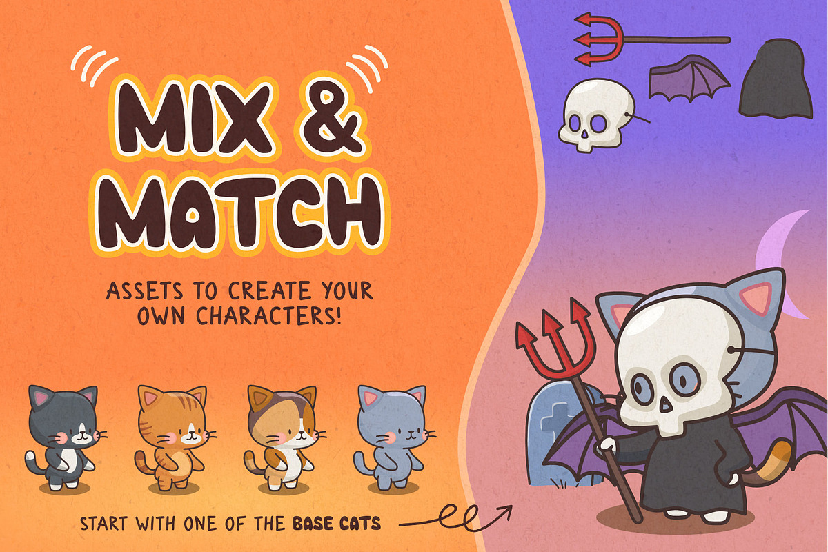 Cats in Costumes: Halloween Edition, an Illustration by Green Room Media (Photo 2 of 27)