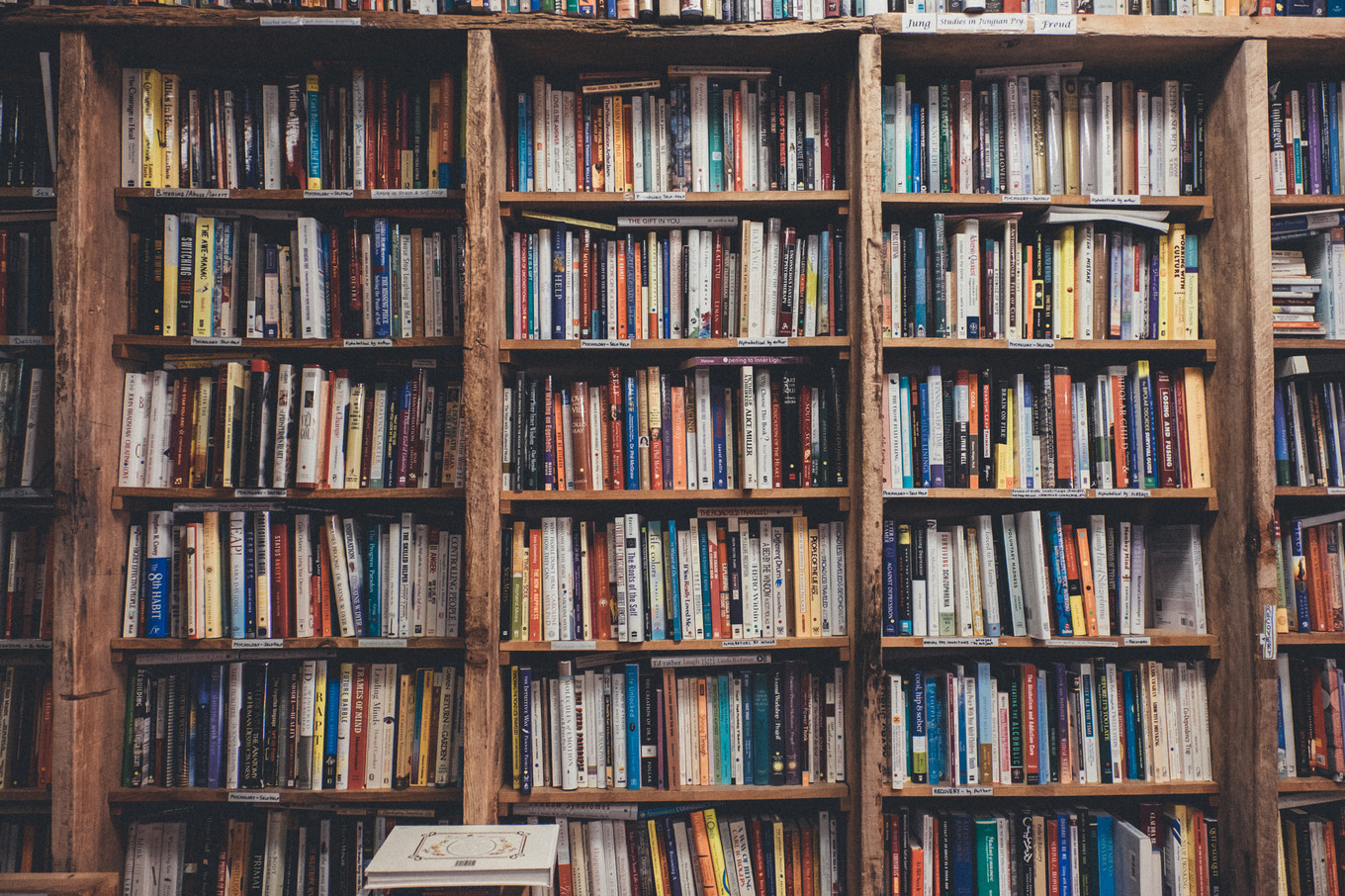 Bookshelf Full of Books, a School & Education Photo by Matt Jones