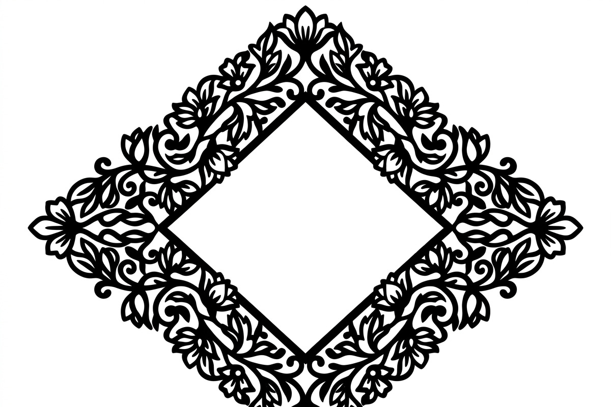60 Romantic Diamond Wall Floral, a Decorative Illustration by Amazin_art (Photo 31 of 45)