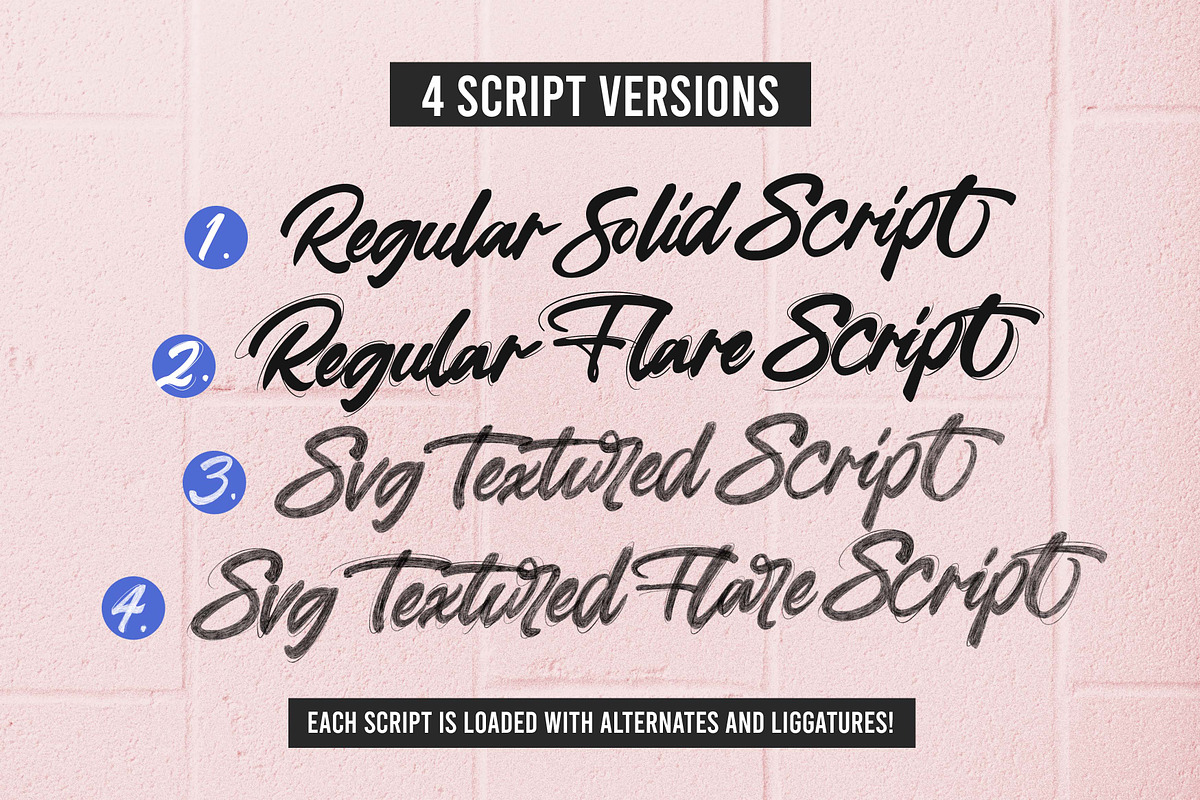 Skyline Script Font Collection, a Script Font by ReveryWorks (Photo 3 of 15)